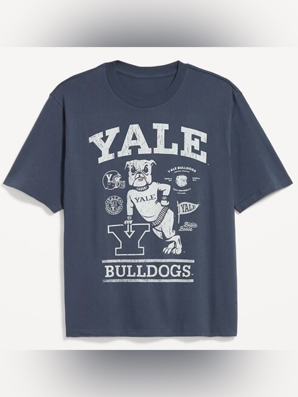 Old Navy Yale Bulldogs Navy Graphic Licensed Tee - NWT